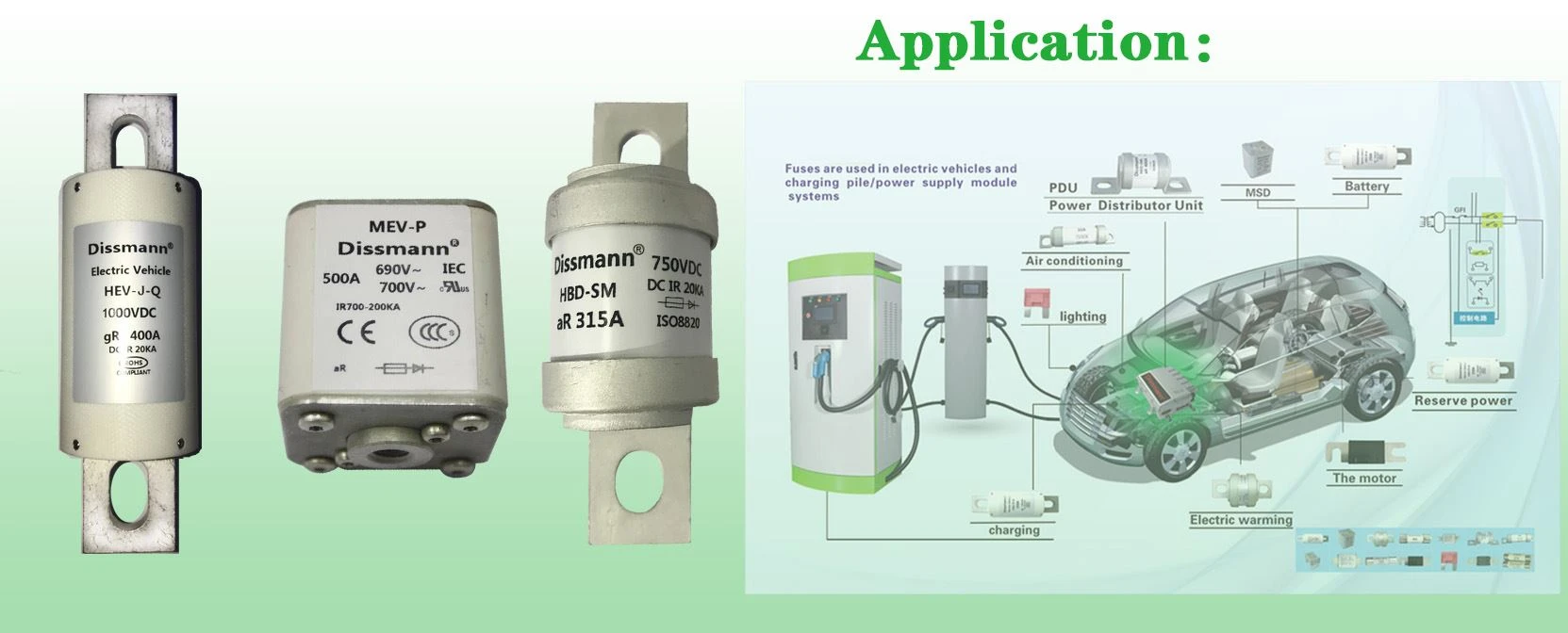 Dissmann charging pile fuse